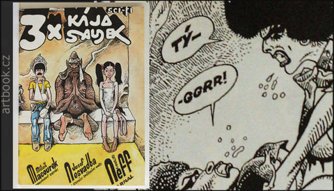 Saudek - 3x KÁJA SAUDEK. - komiks, 1989.