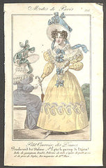 Modes de Paris, ručně kolorovaná rytina, no. 558 - 1.pol. 19. st.