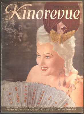 Jarmila Kšírová - KINOREVUE. - 1939.
