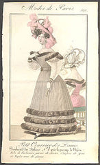 Modes de Paris, ručně kolorovaná rytina, no. 535 - 1.pol. 19. st.
