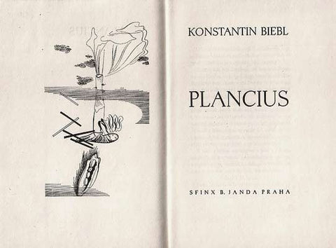 Štyrský - BIEBL; KONSTANTIN: PLANCIUS. - 1931. Typo a ilustrace ve frontispise JINDŘICH ŠTYRSKÝ.