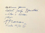 Štyrský - HALAS; FRANTIŠEK: TVÁŘ. - 1931. 1. vyd.; il. ve front. JINDŘICH ŠTYRSKÝ. Dedikace a podpis autora. /dp/