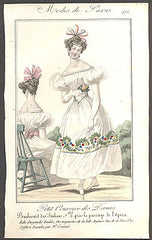 Modes de Paris, ručně kolorovaná rytina, no. 575 - 1.pol. 19. st.