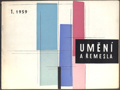 UMĚNÍ A ŘEMESLA 1959. /1. Lidová umělecká výroba a umělecké řemeslo. /keramika/sklo/textil/hračky/