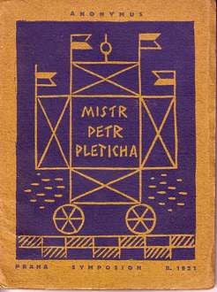 1921. Obálka (lino) a nakl. značka  JOSEF ČAPEK. /jc/