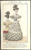 Modes de Paris, ručně kolorovaná rytina, no. 524 - 1.pol. 19. st.