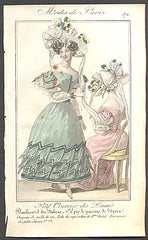 Modes de Paris, ručně kolorovaná rytina, no. 572 - 1.pol. 19. st.