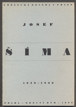 JOSEF ŠÍMA 1926 - 1936. - katalog výstavy 1936.