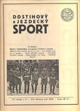 DOSTIHOVÝ A JEZDECKÝ SPORT. - Roč. IV., č. 9, 1929.