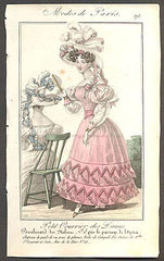 Modes de Paris, ručně kolorovaná rytina, no. 573 - 1.pol. 19. st.