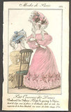 Modes de Paris, ručně kolorovaná rytina, no. 533 - 1.pol. 19. st.