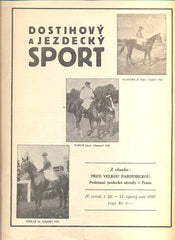 DOSTIHOVÝ A JEZDECKÝ SPORT. - Roč. IV., č. 22, 1929.