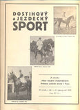DOSTIHOVÝ A JEZDECKÝ SPORT. - Roč. IV., č. 22, 1929.