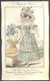 Modes de Paris, ručně kolorovaná rytina, no. 588 - 1.pol. 19. st.