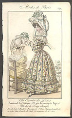 Modes de Paris, ručně kolorovaná rytina, no. 547 - 1.pol. 19. st.