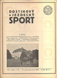 DOSTIHOVÝ A JEZDECKÝ SPORT. - Roč. III., č. 47, 1928.