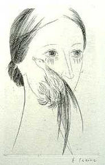 Lacina - HALAS; FRANTIŠEK: NAŠE PANÍ BOŽENA NĚMCOVÁ. - 1949. 5 mědirytin z nichž 1 signovaná. B. LACINA člen skupiny Ra.