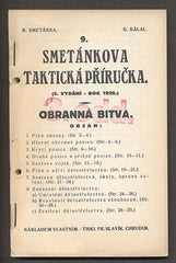 9. SMETÁNKOVA TAKTICKÁ PŘÍRUČKA. OBRANNÁ BITVA. - 1928.