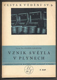 SAHÁNEK, JOSEF: VZNIK SVĚTLA V PLYNECH. - 1941.