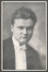 PEPA BARTOŇ. Houslista.  -   fotografie s podpisem. 1935.