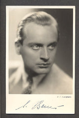 SVATOPLUK BENEŠ. - fotografie s podpisem. Foto Langhans,