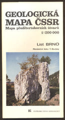 GEOLOGICKÁ MAPA ČSSR - LIST BRNO. - 1989.