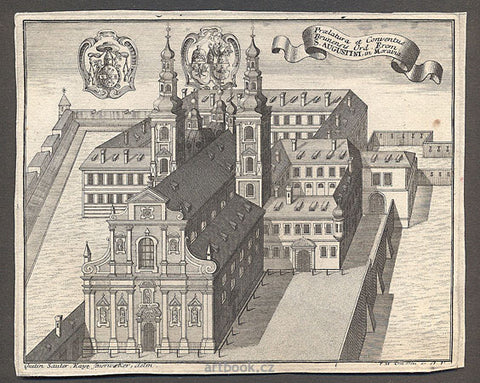 Brno - "Praelatur a et Conventus Brunensis Ord. Erem. S. Augustini oi Moravia" - cca 1735