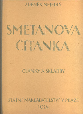 SMETANOVA ČÍTANKA - ČLÁNKY A SKLADBY. - 1924.