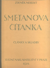 SMETANOVA ČÍTANKA - ČLÁNKY A SKLADBY. - 1924.
