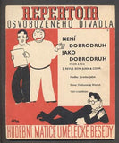 Hoffmeister - JEŽEK, JAROSLAV:  NENÍ DOBRODRUH JAKO DOBRODRUH. - 1933. Slova Voskovec a Werich. Osvobozené divadlo.