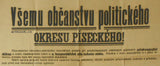 V. RAKOUSKÁ VÁLEČNÁ PŮJČKA. - král. město Písek, 1916.