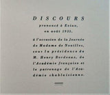 Pourtalès, Guy de: Madame de Noailles dans le jardin de sa poésie. - 1937.