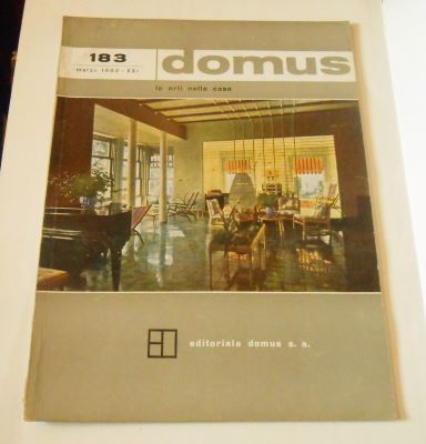 DOMUS. LE ARTI NELLA CASA. N. 183. - 1943. Anno XXI.