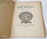 Braunerová - MARTEN, MILOŠ: DVĚ NOVELY.  - 1927.