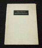 POE, E. A.: METZENGERSTEIN. 1. svazek edice NON MULTIS. - 1926.