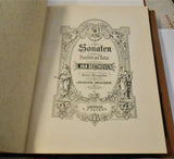 Beethoven, Ludwig van. Sonaten für Pianoforte und Violine. - 10 Sonaten. 2 Bände. 1901.