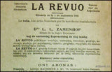 ZAMENHOF, L. L.. FUNDAMENTO DE ESPERANTO. - 1910.
