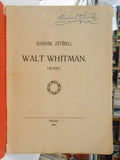 Whitman - Básník zítřku. Walt Whitman. / 1909.