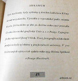 KLÍMA, LADISLAV: ARKANUM. Cogitata. Sentence. - 1934.