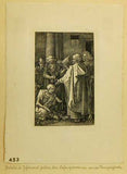 DÜRER, ALBRECHT. Petrus und Johannes an der goldenen Pforte. Mědiryt, ruční papír. - (kol. 1920).