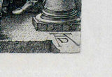 DÜRER, ALBRECHT. Christus vor Pilatus. Mědiryt, ruční papír. - (kol. 1920).