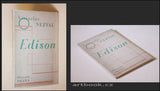 NEZVAL; VÍTĚZSLAV: EDISON. - 1928. 1. vyd.