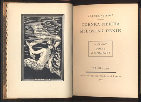 NEJEDLÝ, ZDENĚK: ZDENKA FIBICHA MILOSTNÝ DENÍK. - 1925.