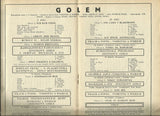 VOSKOVEC A WERICH: GOLEM. - Divadelní program 1932, únor-březen.