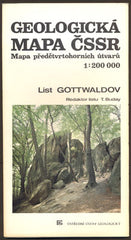 GEOLOGICKÁ MAPA ČSSR - LIST GOTTWALDOV. - 1990.