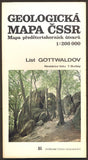 GEOLOGICKÁ MAPA ČSSR - LIST GOTTWALDOV. - 1990.