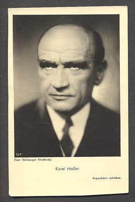 HAŠLER, KAREL. - Foto Ströminger.
