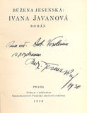 JESENSKÁ, RŮŽENA: IVANA JAVANOVÁ. - 1930.