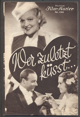 WER ZULETZT KÜSST... - 1936. Illustrierter Film-Kurier.