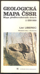 GEOLOGICKÁ MAPA ČSSR - LIST LIBEREC. 1:200 000. - 1990.